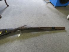 Two Victorian percussion pin fire rifles A/F