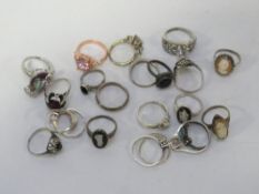 A bag of assorted dress rings