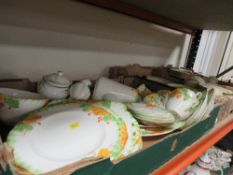 Three trays of Vintage Alfred Meakin dinnerware