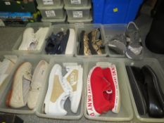 A large quantity of assorted shoes, loafers, trainers, boots etc to include Dune, DKNY, Moda,