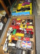 Two trays of assorted model cars to include boxed examples