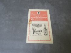 A 26TH MARCH 1936 / 1937 SEASON SUNDERLAND v WOLVERHAMPTON WANDERERS FOOTBALL PROGRAMME