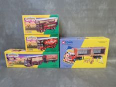 FOUR BOXED CORGI FAIRGROUND / CIRCUS VEHICLES, to include Showman's range John Cordona AEC pole