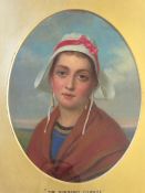 ATTRIBUTED TO J.J. CHAPMAN. (XIX). British school, oval study of a peasant woman 'The Normandy