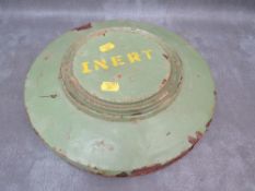 A WWII INERT LANDMINE, Dia. 30 cm