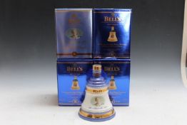 FOUR COLLECTORS BOTTLES OF BELL'S ROYAL OCCASION WHISKY, in original gift boxes consisting of 3
