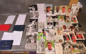 COLLECTION OF THE CRICKETERS AUTOGRAPH BOOKS, together with loose signed photographs, pictures and