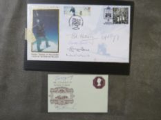 A SIGNED COVER FOR THE 50TH ANNIVERSARY OF THE CONQUEST OF MOUNT EVEREST, signatures include Ed