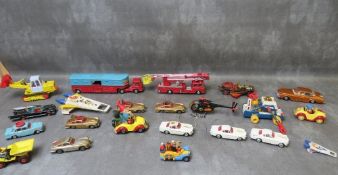 A SMALL COLLECTION OF VINTAGE DIE CAST VEHICLES, to include mainly Corgi and Corgi Major items,