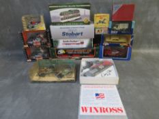 MIXED BOX DIE CAST VEHICLES JOB LOT, to include Winross promotional model alliance tractor trailer