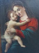 LATE 18TH / EARLY 19TH CENTURY CONTINENTAL SCHOOL, 'Madonna and Child', unsigned, oil on panel