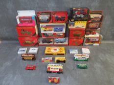 A MIXED DIECAST LOT, to include boxed Matchbox Leyland fire engine, 1905 self propelled fire engine,