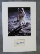 APOLLO 11 BUZZ ALDRIN FIRST MOON LANDING SIGNED AUTOGRAPH PRESENTATION