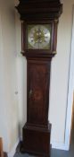 THOMAS BADDELY OF TONG - AN 18TH CENTURY OAK SHROPSHIRE LONGCASE CLOCK, with 30 hour movement, the
