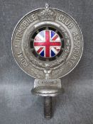 A VINTAGE ENAMELLED RAC BADGE, Dia, 8 cm