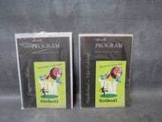 A 15TH JUNE 1958 FOOTBALL WORLD CUP PROGRAMME NORTHERN IRELAND v WEST GERMANY PROGRAMME, signed by