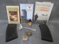A COLLECTION OF WW2 GERMAN INTEREST ITEMS, consisting of a Luftwaffe officers buckle, Luftwaffe