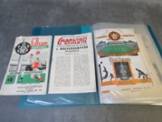 SET OF WOLVERHAMPTON WANDERERS HOME AND AWAY PROGRAMMES FROM THE 1949 / 1950 SEASON, to include FA
