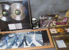 A MIXED BEATLES JOB LOT, to include a limited edition White album silver disc picture with