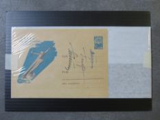 A SIGNED 1961 RUSSIAN SPACE TRAVEL COVER