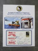 AN APOLLO 12 SPLASHDOWN POSTAL COVER WITH MULTIPLE SIGNATURES, to include astronauts Charles Conrad,