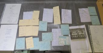 A HARD CASE FOLDER CONTAINING MANY 1970S / 1980S FOOTBALLER AUTOGRAPHS, to include 27 x Arsenal