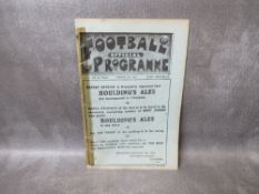 A 5TH MARCH 1920 / 1921 SEASON EVERTON v WOLVERHAMPTON FA CUP TIE FOOTBALL PROGRAMME, Wolves won the