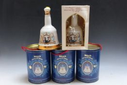 FIVE COLLECTORS BOTTLES OF BELL'S ROYAL OCCASION WHISKY, some in original gift tins to include 3