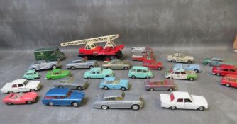 TWENTY FIVE SPOT ON PLAYWORN DIE CAST VEHICLES, comprising cars, trucks and vans etc., to include