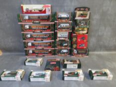 TWENTY FOUR BOXED / CARDED EDDIE STOBART VEHICLES, to include Vanguard Morris Minor, Vanguard Ford