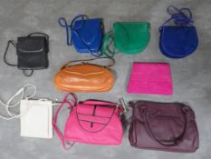 A COLLECTION OF VINTAGE AND DESIGNER BAGS, to include examples by Black Tangerine and Bagcraft of