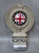 A VINTAGE ENAMELLED RAC BADGE, Dia, 9 cm