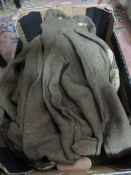 Three items of military uniform comprising 3 x 49 Patt BD blouse size 11 dated 1954