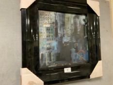 Frederick J England - a framed oil on canvas depicting Stoke-on-Trent