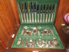 A canteen of Butler silver plated cutlery