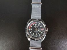 A mens vintage divers wristwatch by Trafalgar