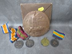 Family medal group Victorian LSGC medal engraved 555 l/CL: A. SGT G. Oliver Rose, WWI memorial