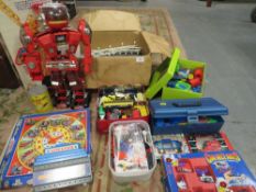 A quantity of vintage toys and games etc