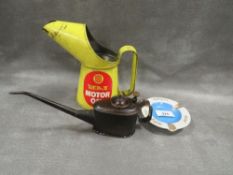 A vintage Redex oil can together another and an ashtray (3)