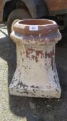 A terracotta chimney pot, H 43 cm