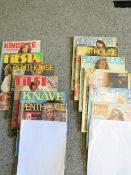 Three trays of vintage adult magazines to include Parlour etc