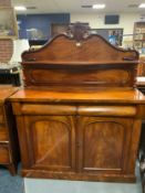 A 19th century mahogany chiffonier W 122 cm