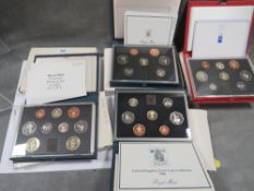 Five boxed United Kingdom decimal coinage proof sets