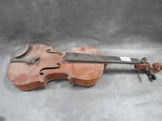 A vintage violin A/F