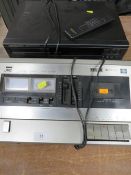 A Marantz compact disc player together with a JVC stereo cassette deck KD-720 (2)