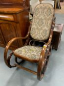 A modern Bentwood rocking chair