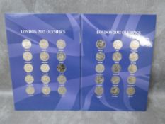 A pack of London 2012 Olympics 50 pence coins, set of 30 coins