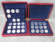 QEII a collection of crown sized commemorative coins to include issues from South Georgia, British