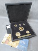 QEII Tristan Da Cunha 2022 tribute six coin sovereign definitive set - 1/8, ¼, ½, full sovereign,