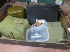 A collection of military related items, comprising Chinese unissued magazine bag, pair of RAF